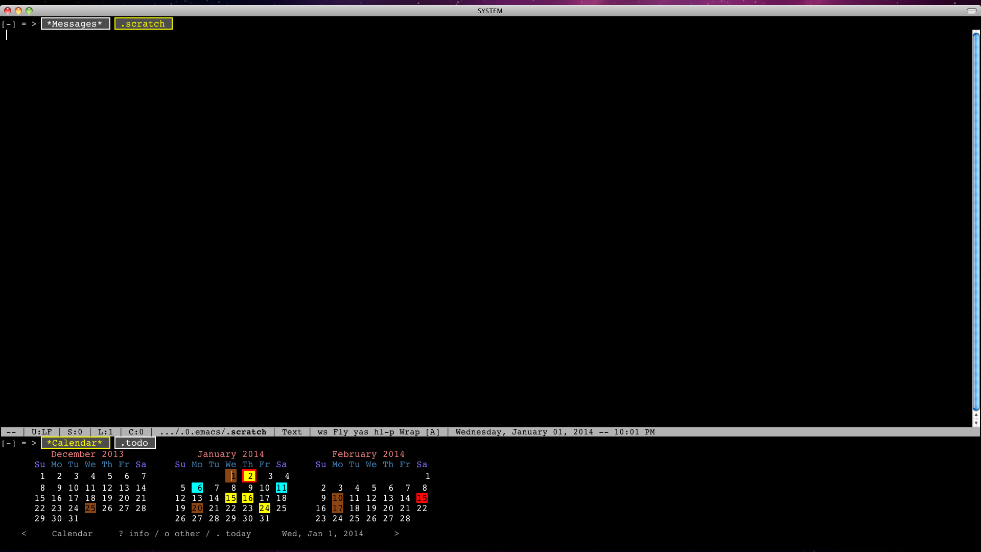 elisp Emacs / OSX / CalendarMode Ideas for more spacing between
